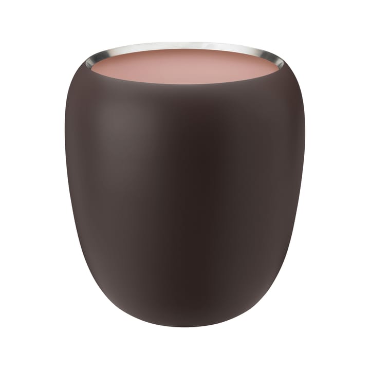 Ora vase 20 cm, Dark powder-powder Stelton