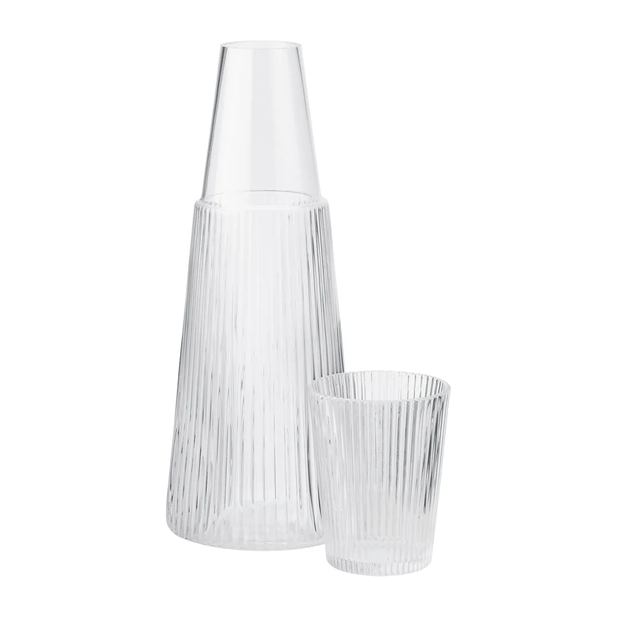Stelton Pilastro karaffel med drikkeglass Clear