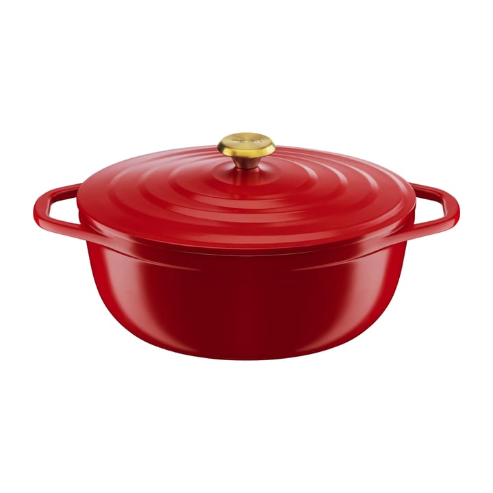 Air oval gryte 5,7 l, Rød Tefal