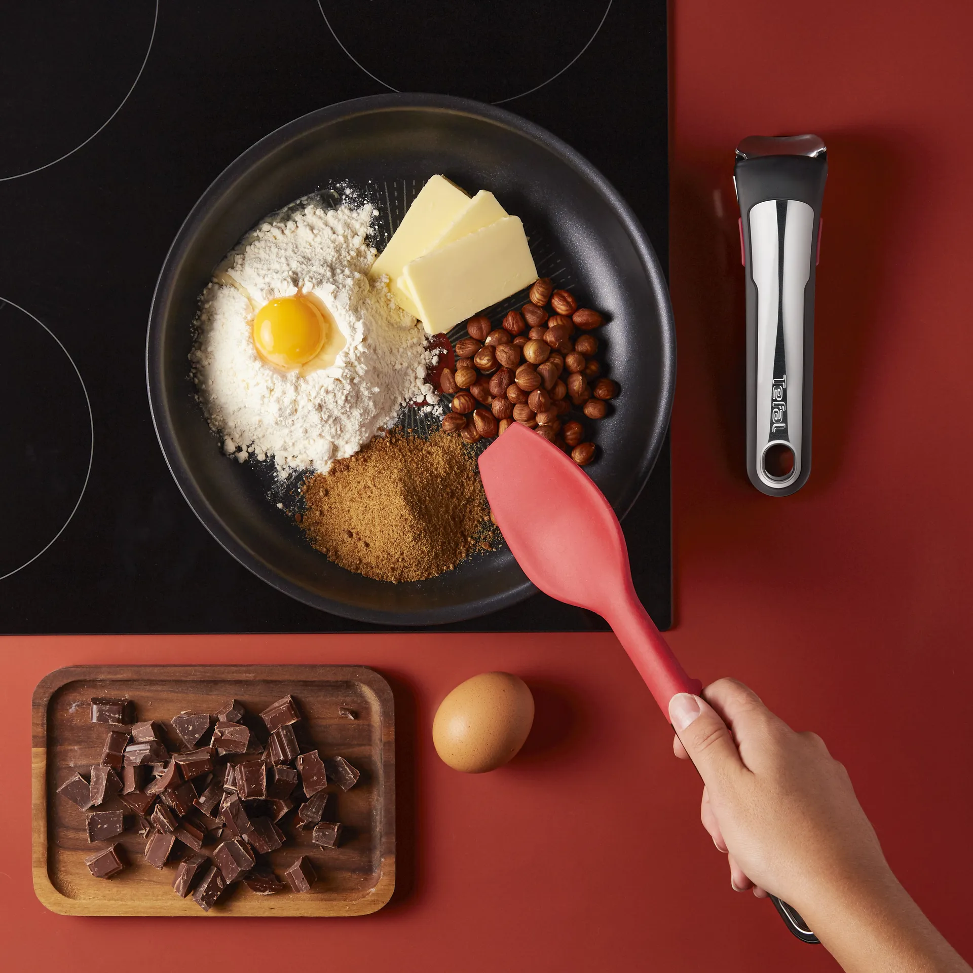 Ingenio Unlimited ON stekepanne- og kasserollesett, 13 deler Tefal