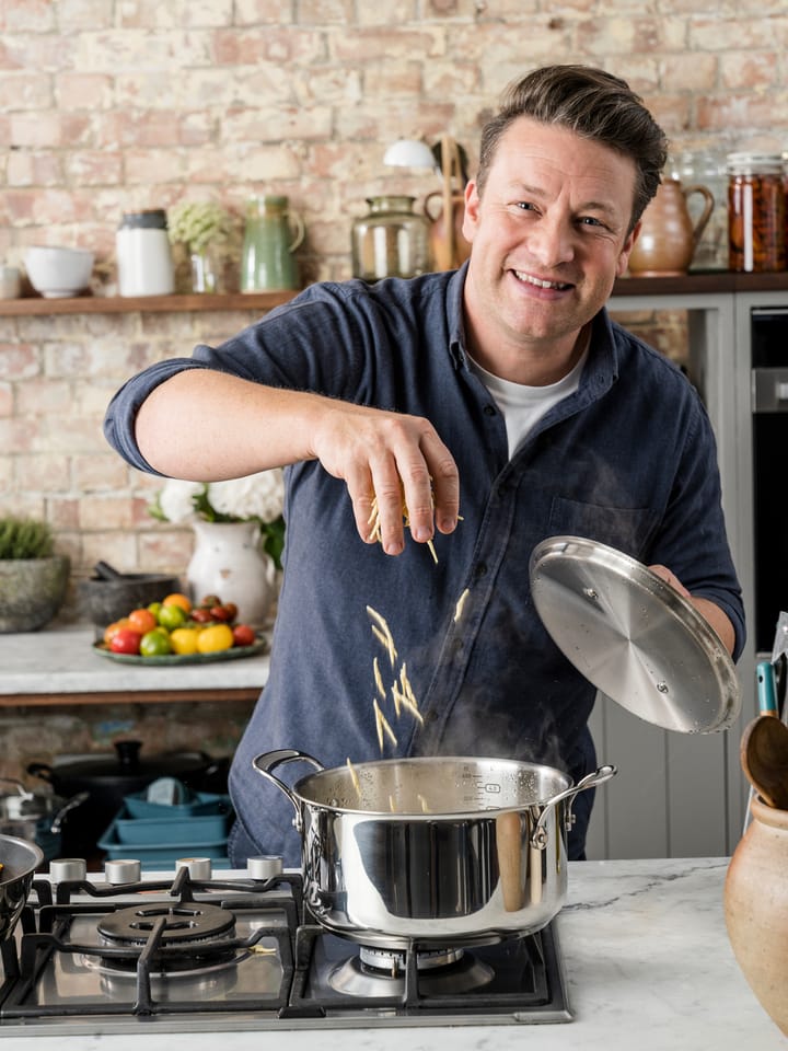 Jamie Oliver Cook's Classics kasserollesett 7 deler, Rustfritt stål Tefal