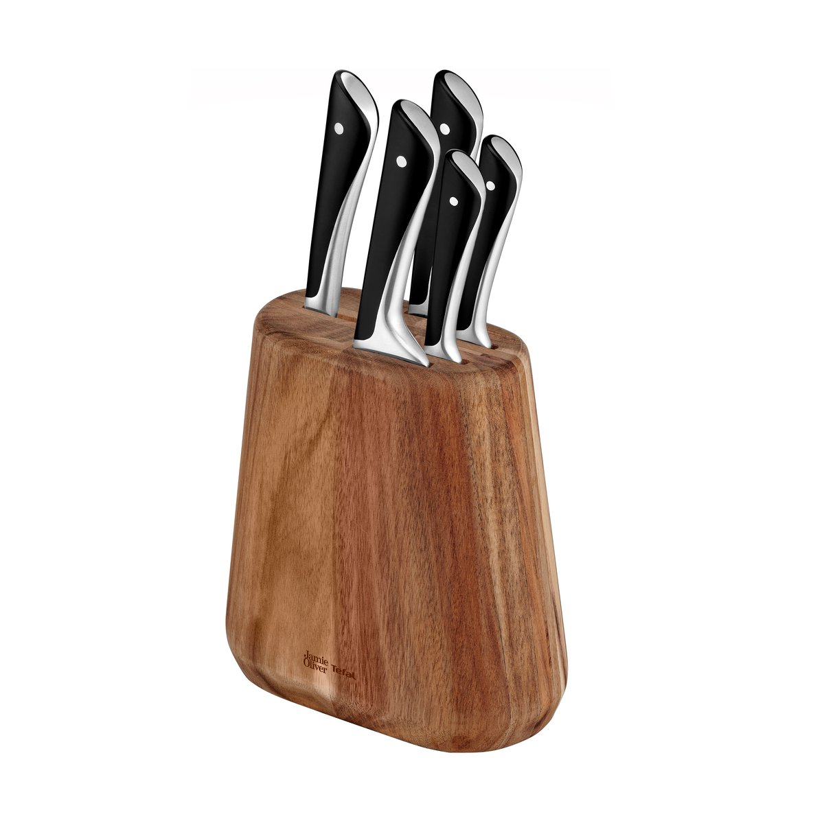Tefal Jamie Oliver knivsett med knivblokk 6 deler
