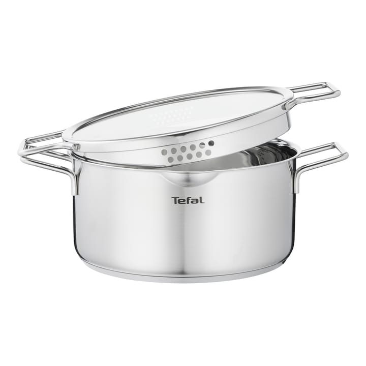 Nordica kasserollesett 6 deler, Rustfritt stål Tefal