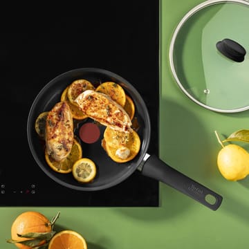 Renew ON traktørpanne med lokk Ø 25,4 cm - Sort - Tefal