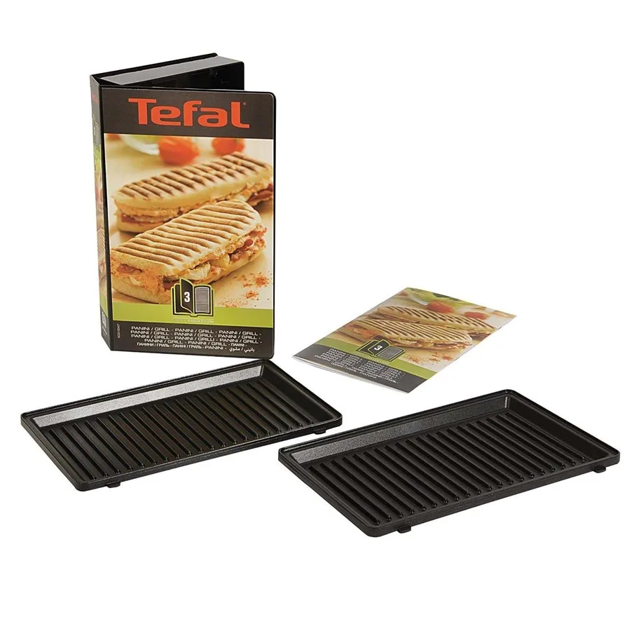 Tefal Snack Collection panini plate til sandwichgrill Svart