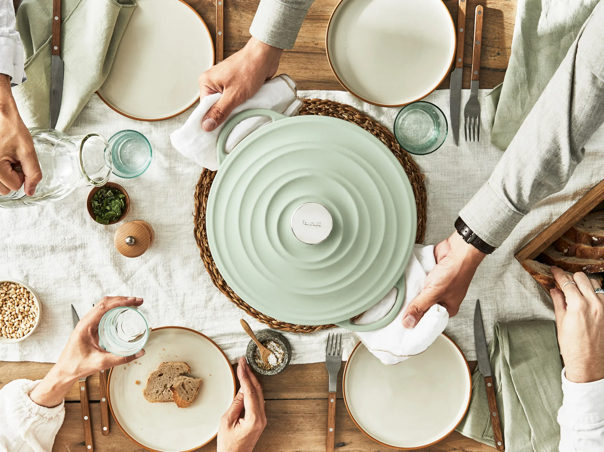Tefal LOV rund gryte 7,4 l, Grønn Tefal