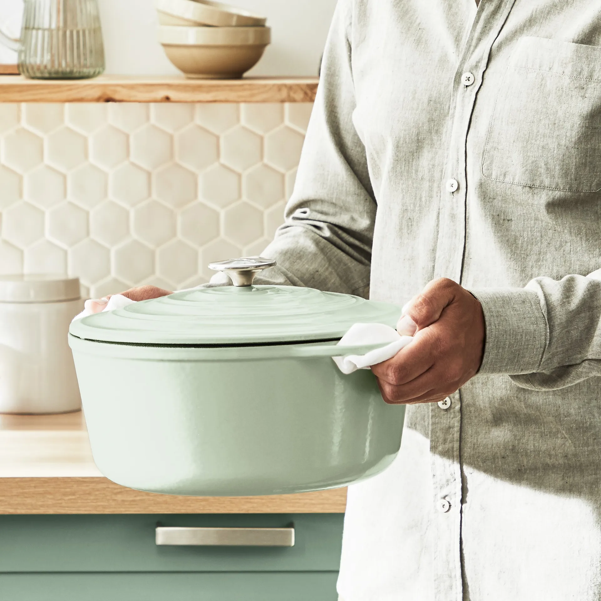 Tefal LOV rund gryte 7,4 l, Grønn Tefal
