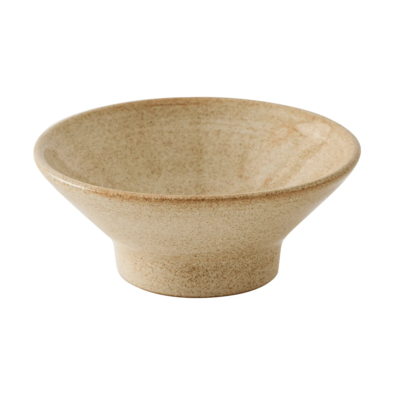 Elio skål på stett, Beige spraglete, Ø14,5x6 cm Tell Me More
