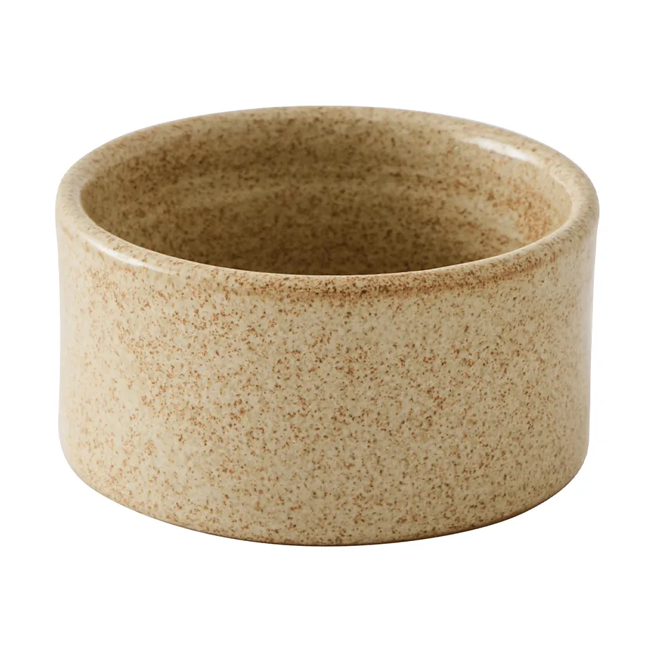 Elio sylinderbolle, Beige spraglet, Ø8,5x4,5 cm Tell Me More