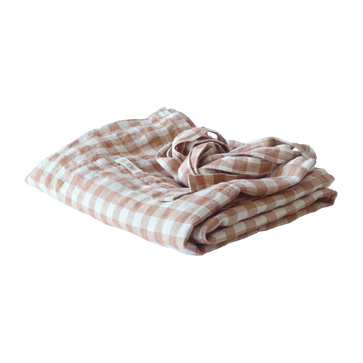 Tell Me More Gingham rutete forkle 90x75 cm Biscuit