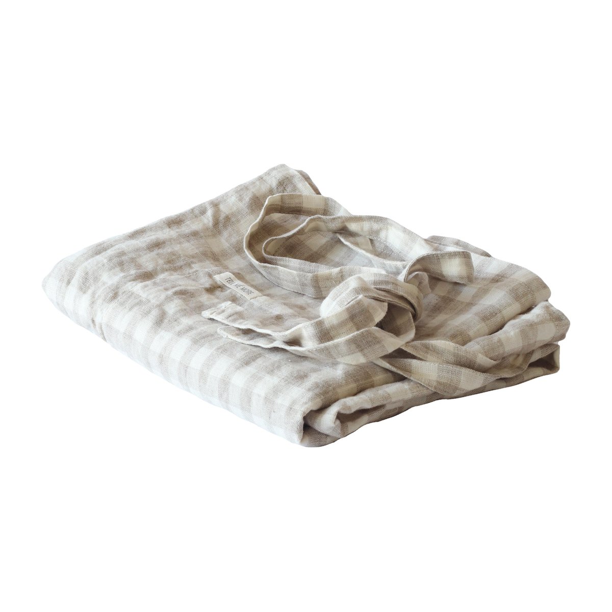 Tell Me More - Forkle 90x75 cm gingham natural