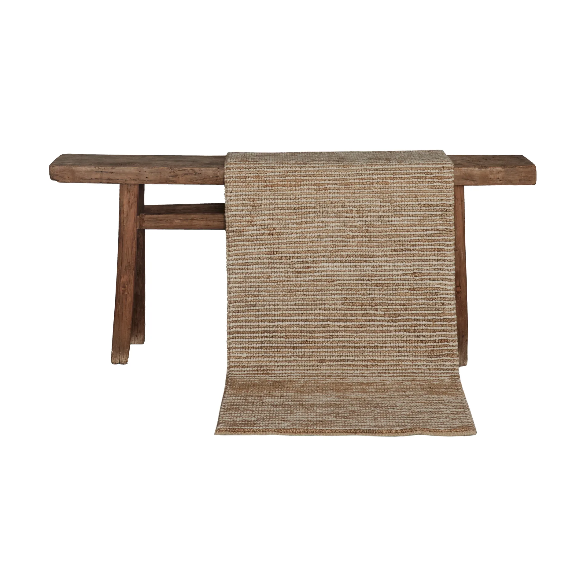 Hemp wool teppe 80 x 300 cm, Stripe Tell Me More