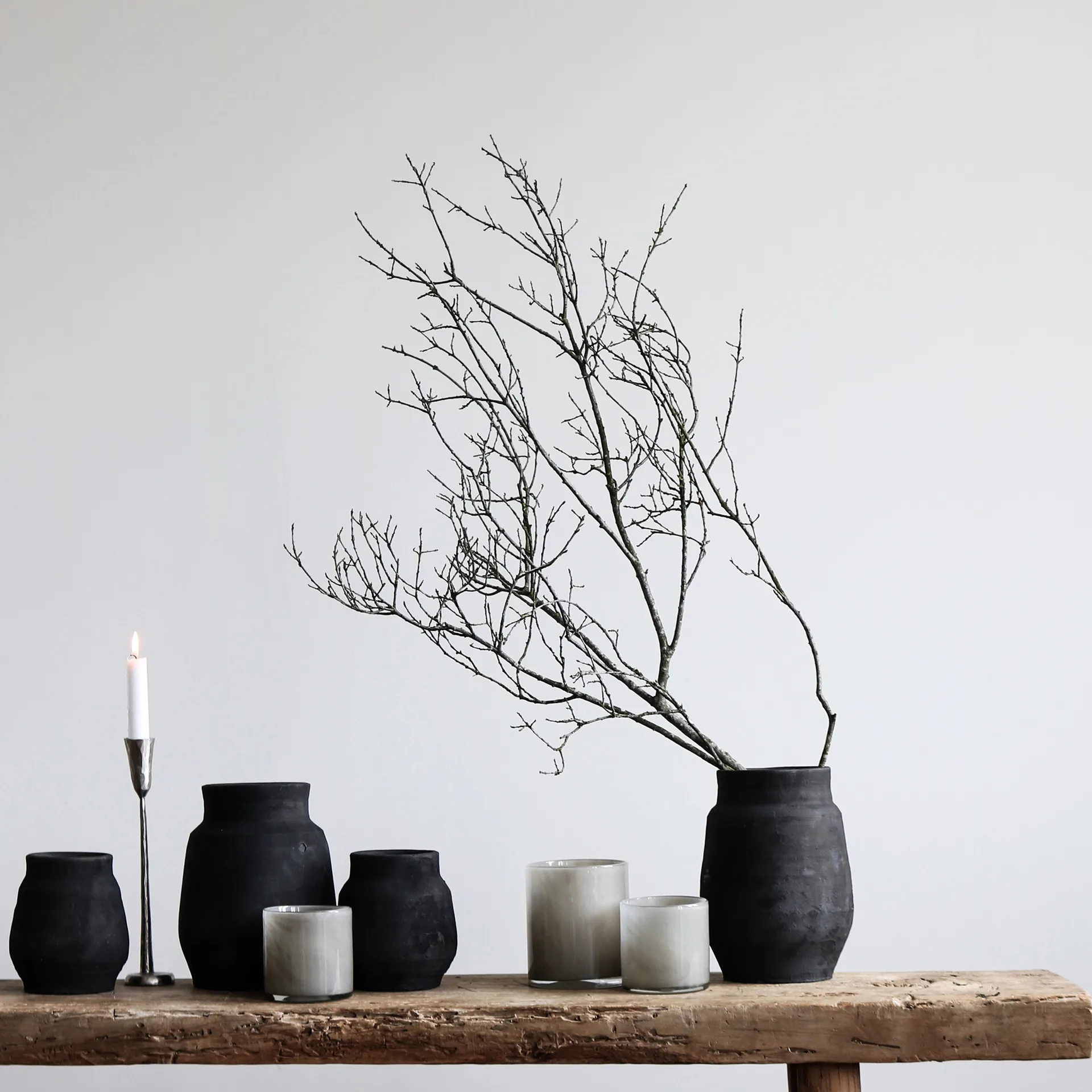 Hero krukke L Ø15 cm, Svart Tell Me More