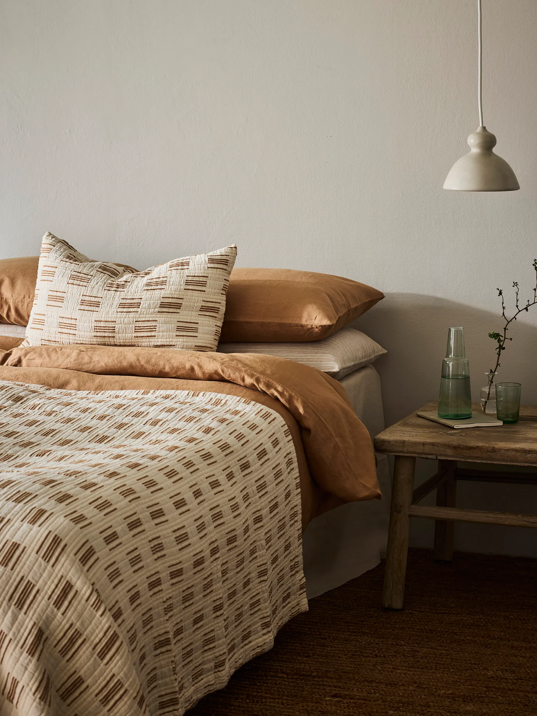 Julien putetrekk 40x60 cm, Off-white-rustrød Tell Me More