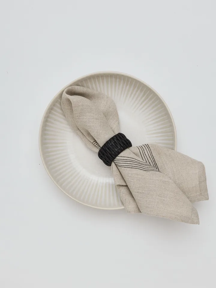 Livia linserviett 45x45 cm - Beige - Tell Me More