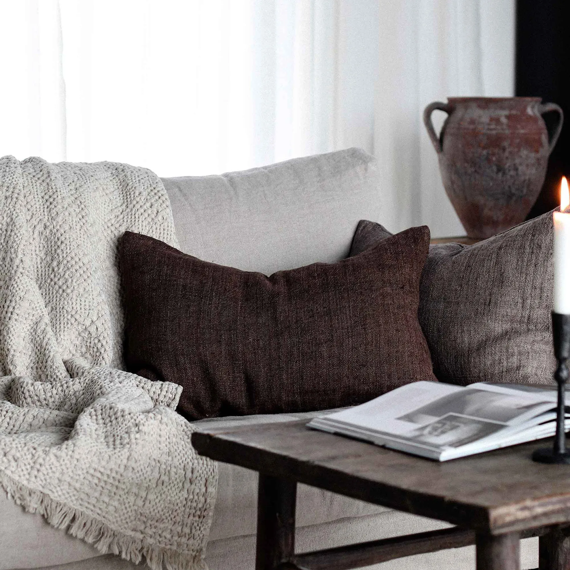 Margaux putetrekk 40x60 cm, Cinnamon Tell Me More