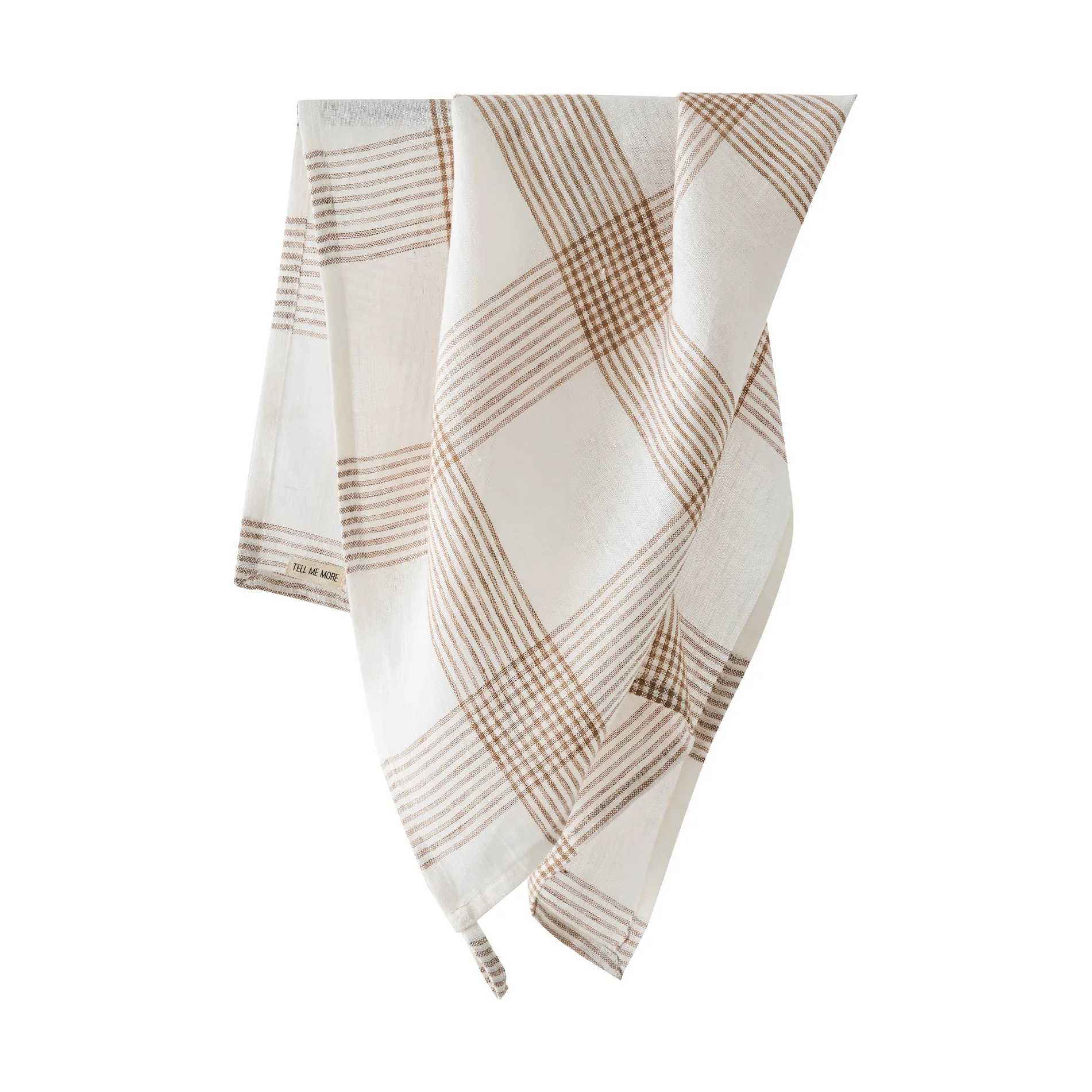 Odette kjøkkenhåndkle, Brown, 50x70 cm Tell Me More