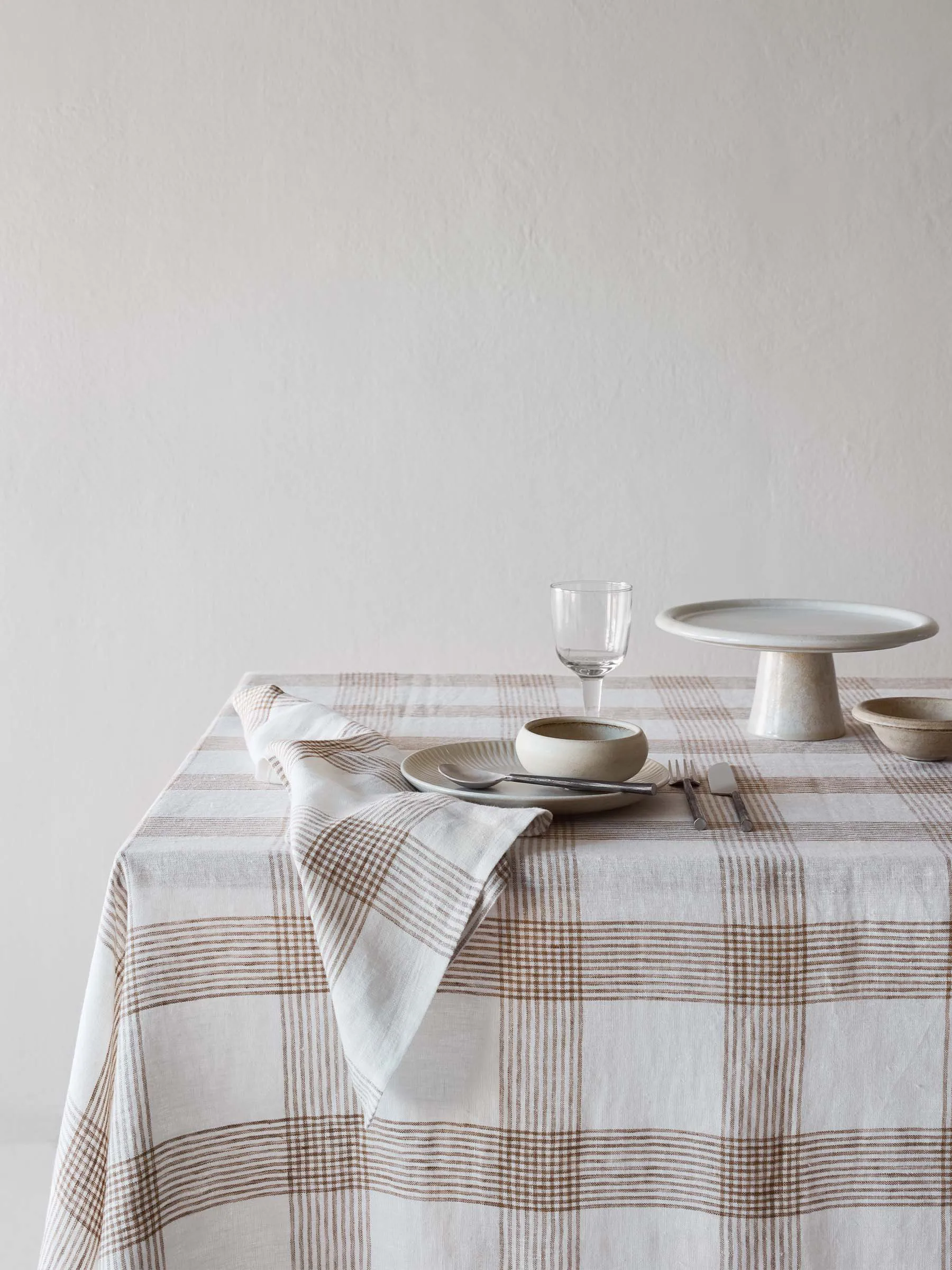 Odette stoffserviett, Brown, 45x45 cm Tell Me More