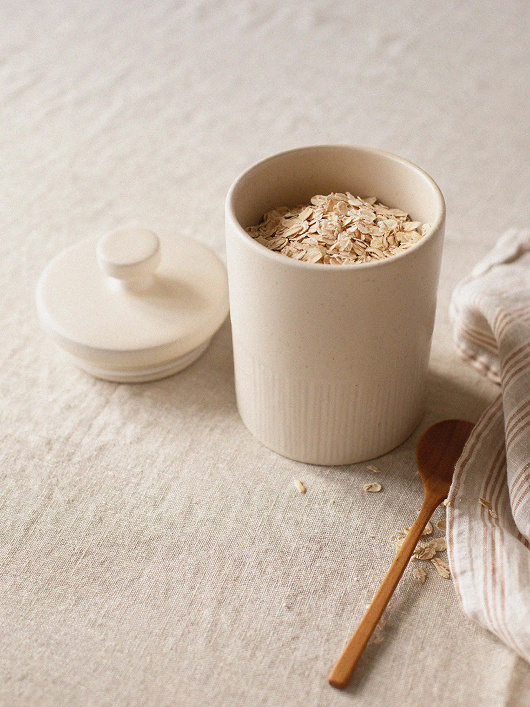 Palermo krukke med lokk, Offwhite, liten 0,95 L Tell Me More