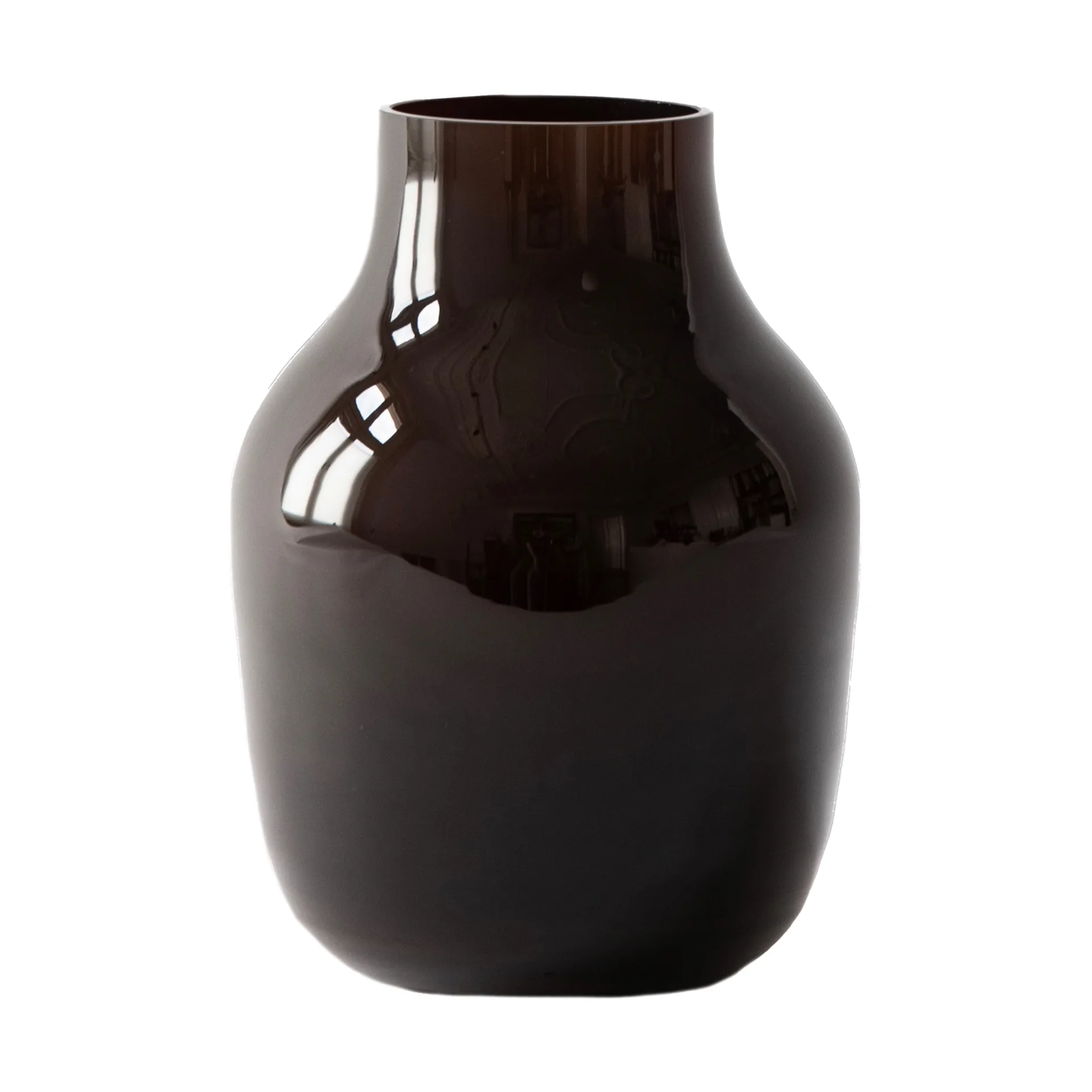 Paloma vase, medium 21 cm, Dark brown Tell Me More