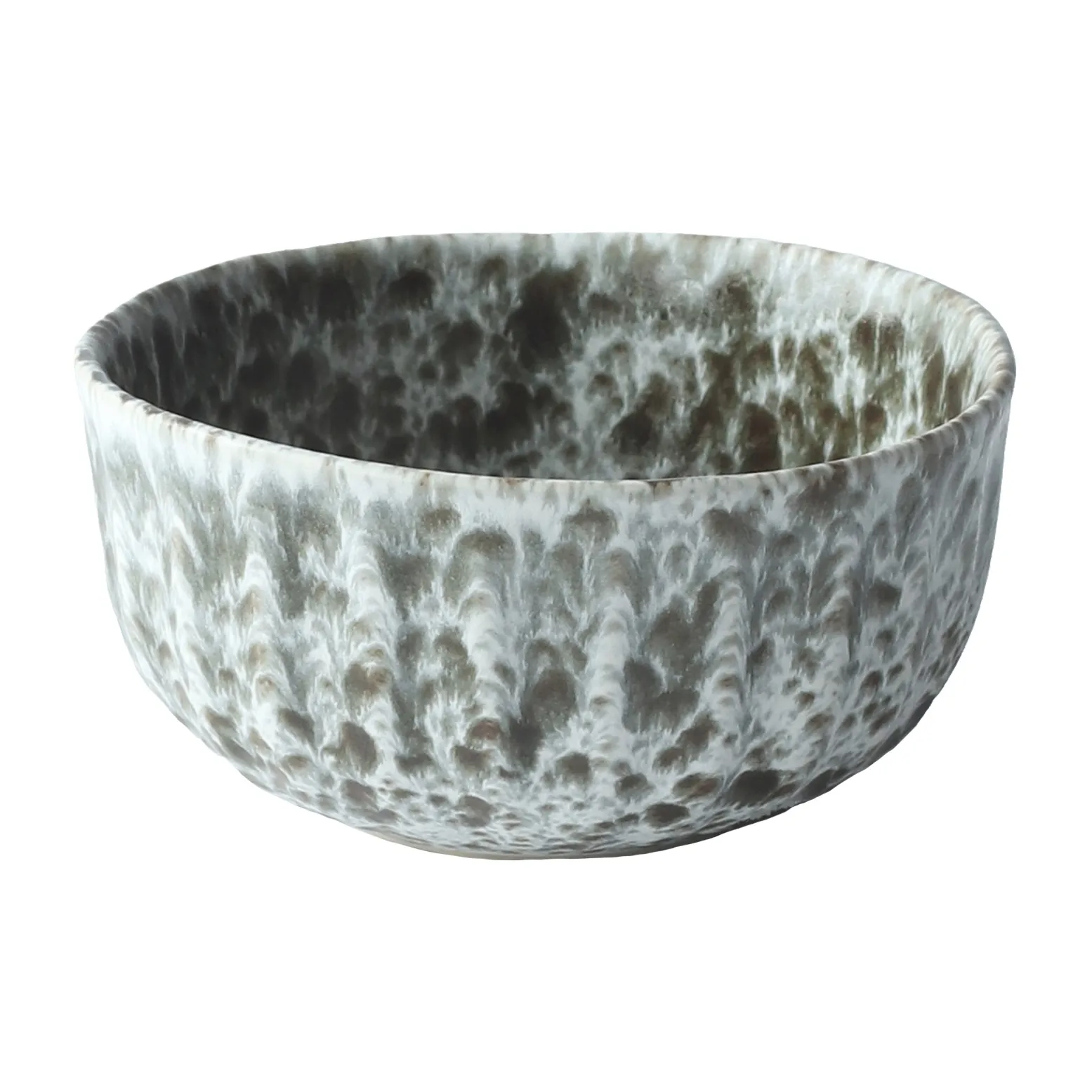 Rivoli skål small Ø 14 cm, Green splatter Tell Me More