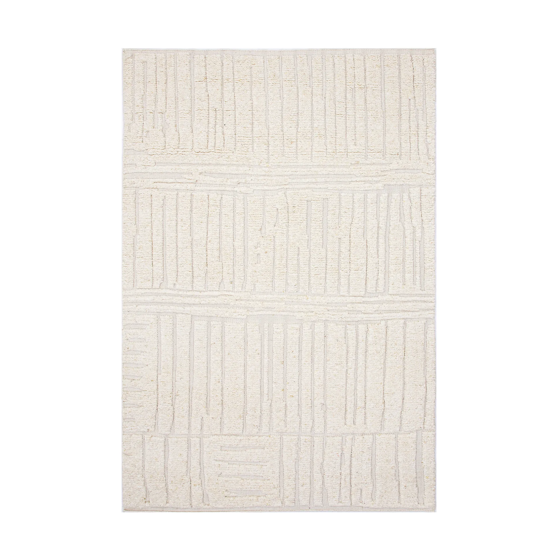 Sandnes ullteppe, White, 170x240 cm Tell Me More