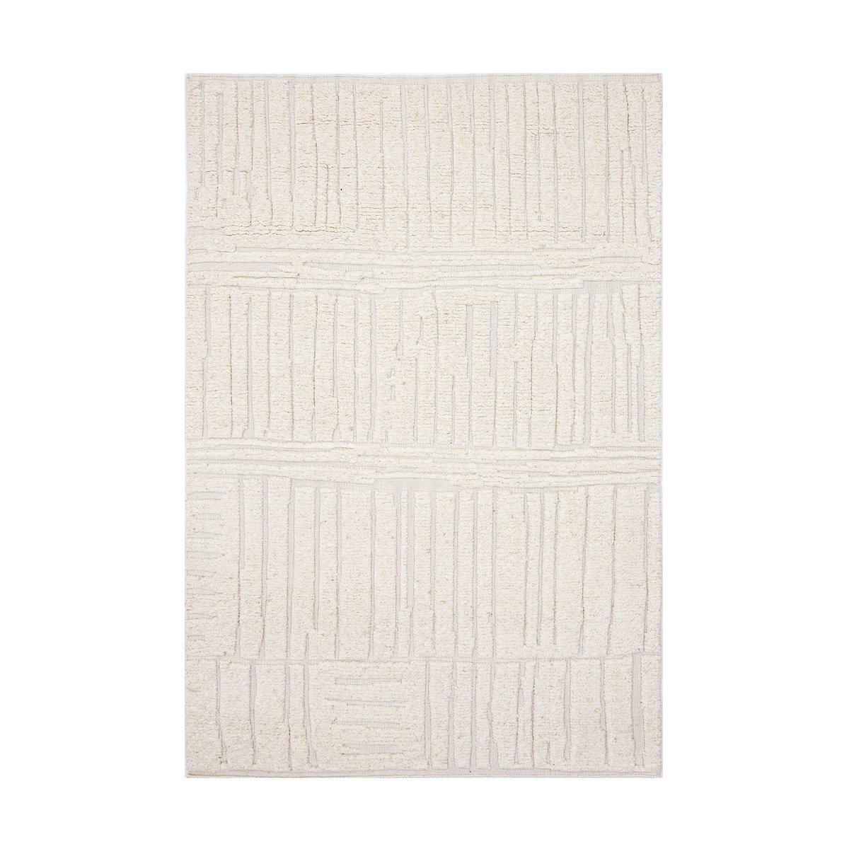 Tell Me More Sandnes ullteppe White, 170x240 cm