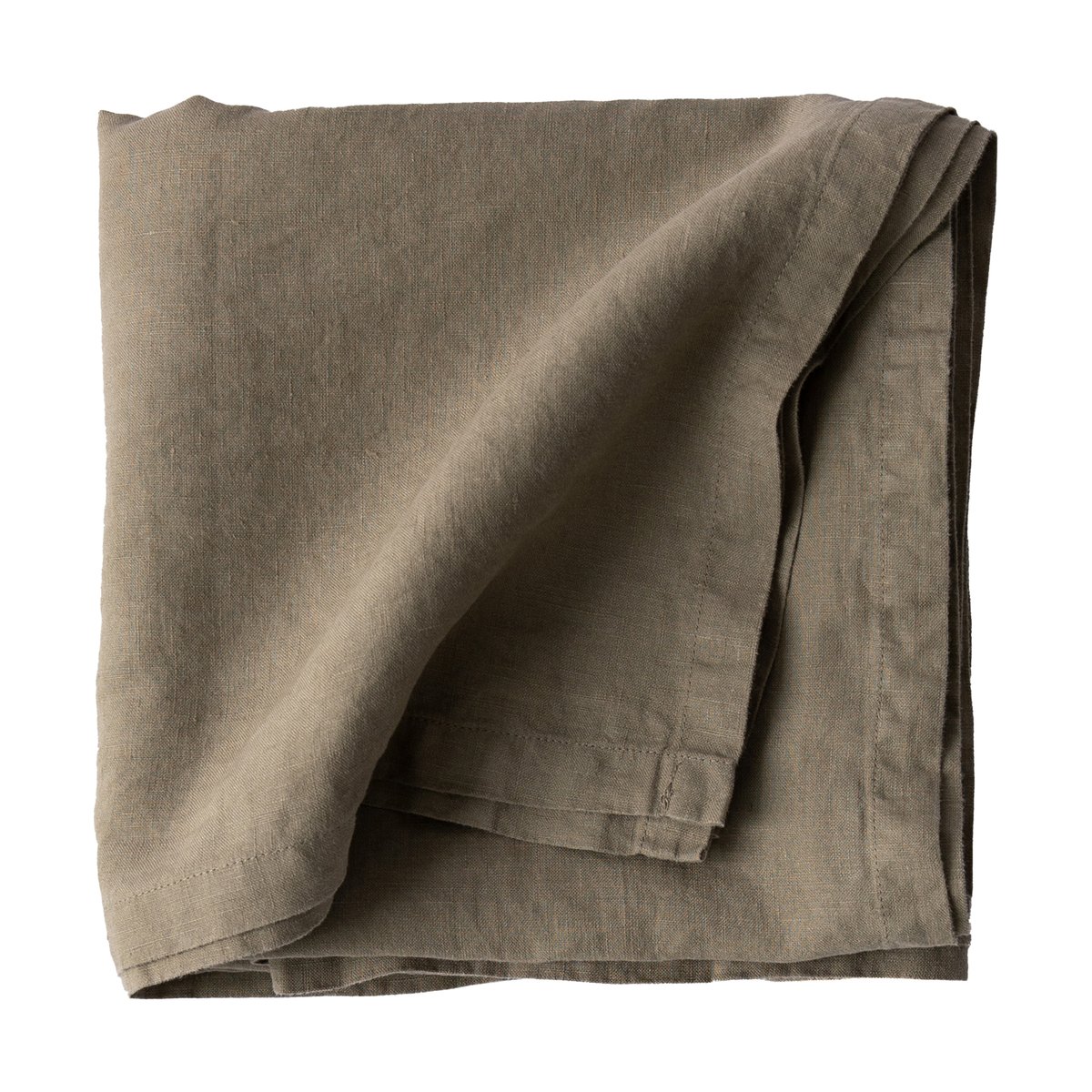 Tell Me More - Duk lin 145x145 cm olive