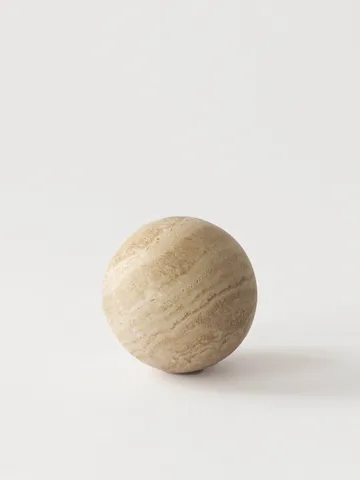 Travertine dekorasjonskule - Ø 10 cm - Tell Me More