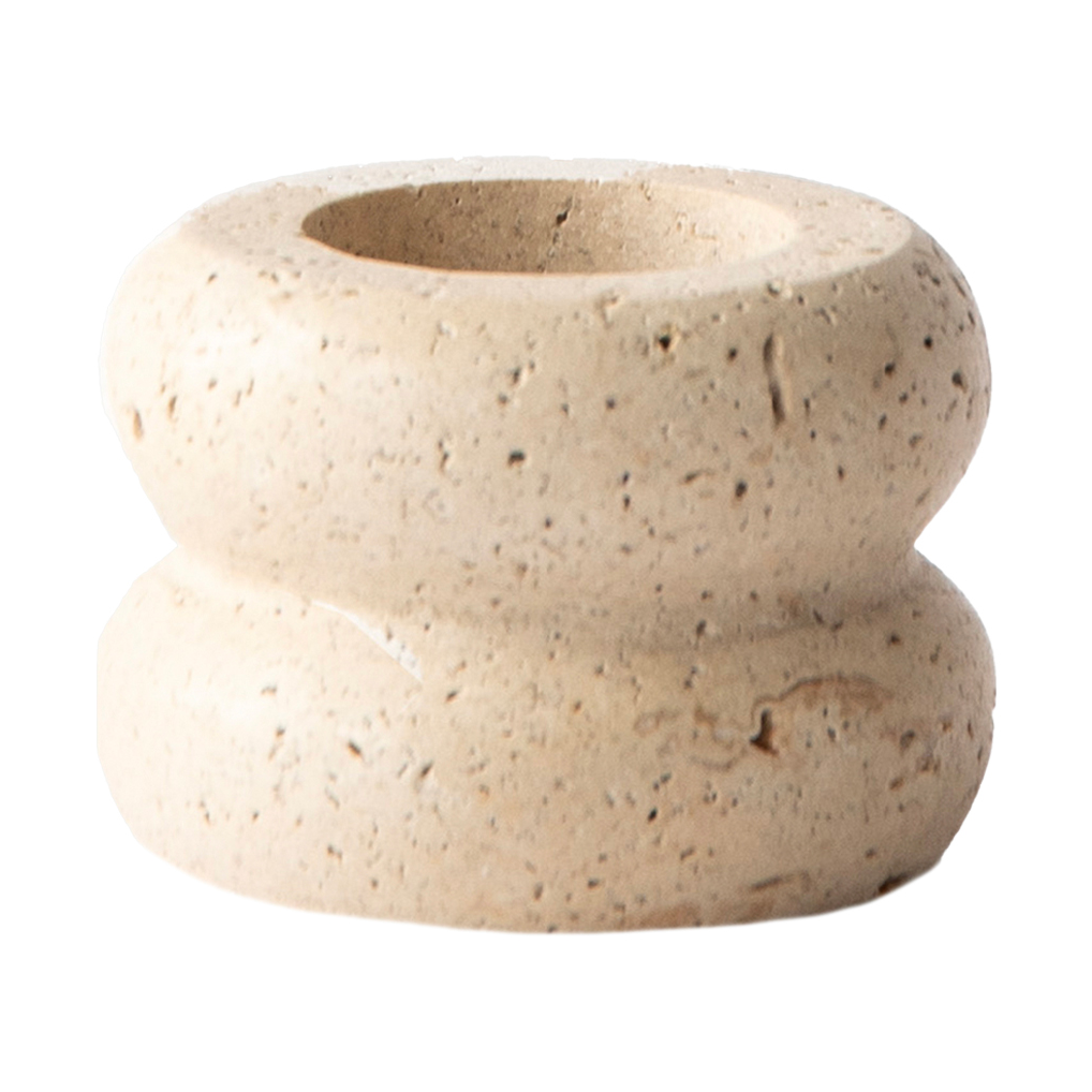 Tell Me More - Travertin lysestake liten 5 cm