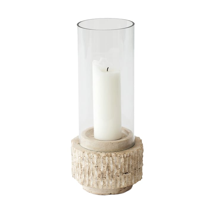 Travertine lysholder - 30 cm - Tell Me More