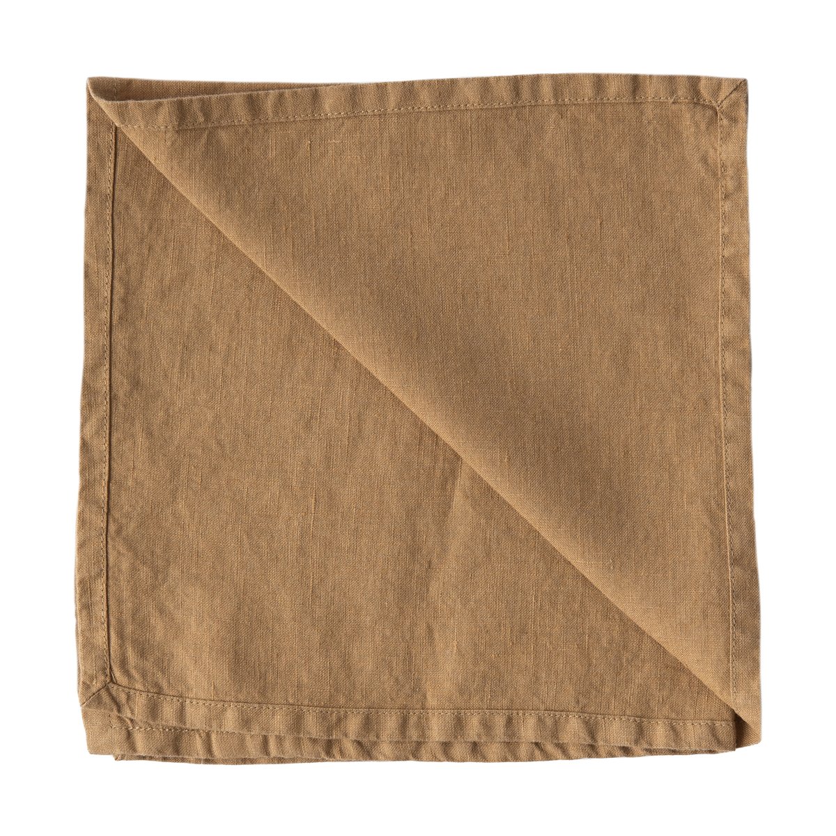 Tell Me More Washed linen stoffserviett 45 x 45 cm Hazelnut