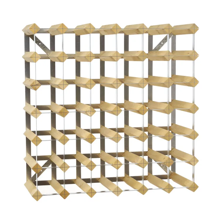 The Swedish Wine Rack Factory vinstativ 42 flasker påbyggbar - Lys eik - The Swedish Wine Rack Factory