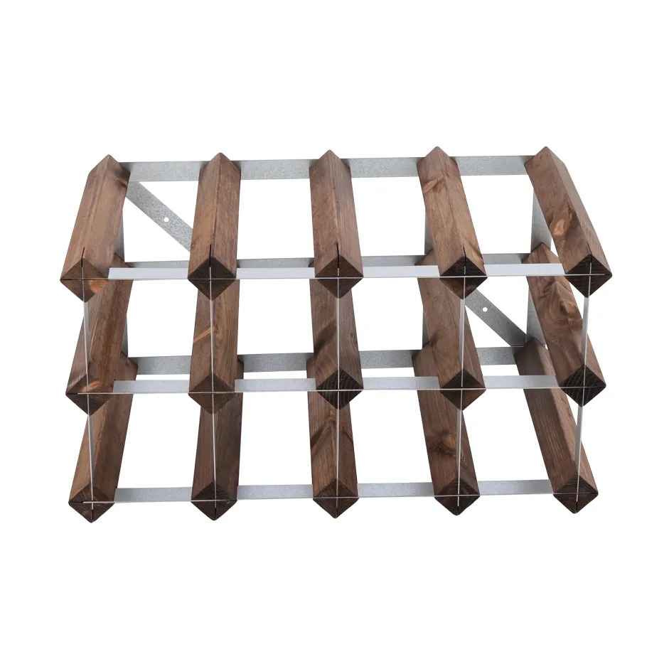 The Swedish Wine Rack Factory vinstativ montert, 12 flasker-mørk furu The Swedish Wine Rack Factory
