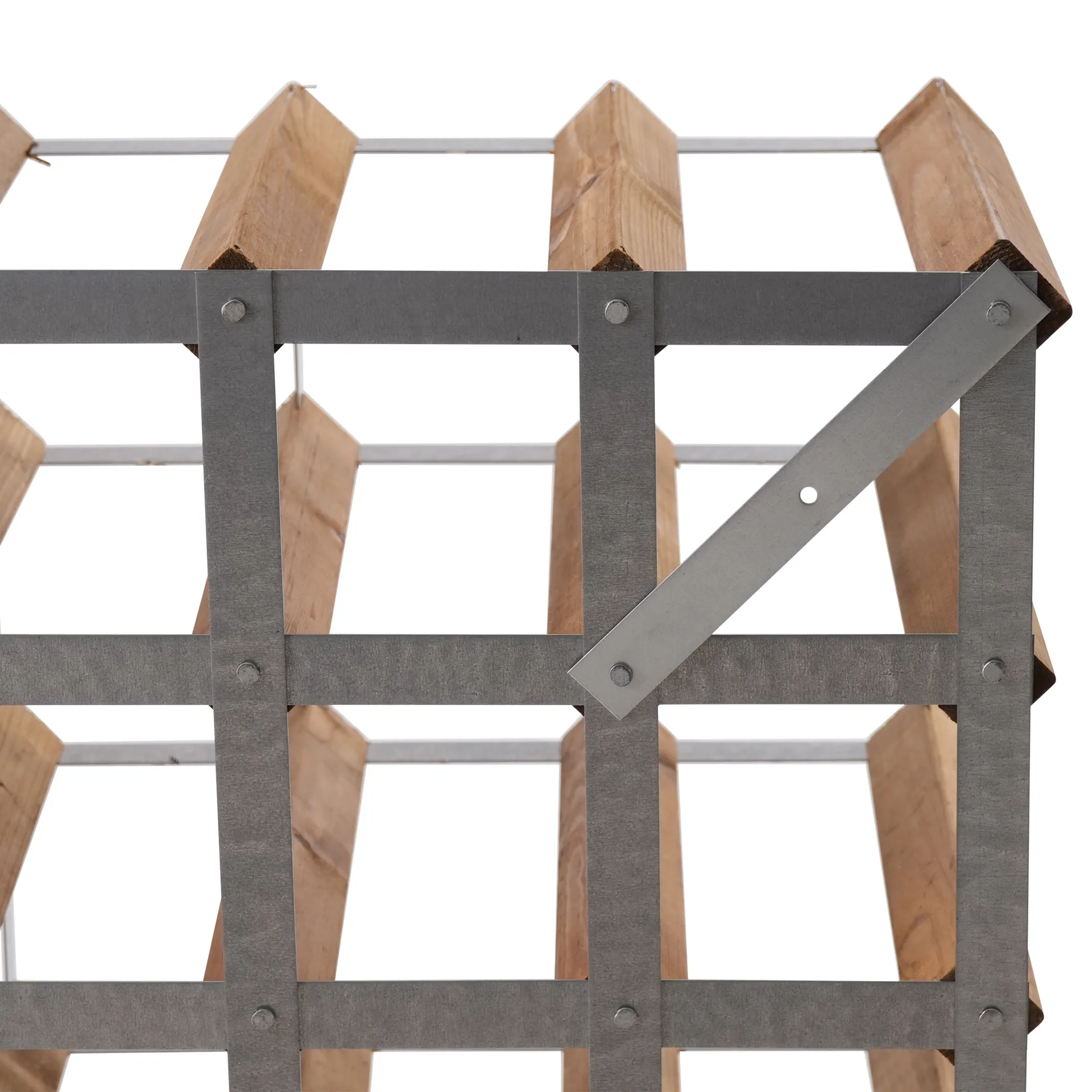 The Swedish Wine Rack Factory vinstativ montert, 16 flasker-lys furu The Swedish Wine Rack Factory