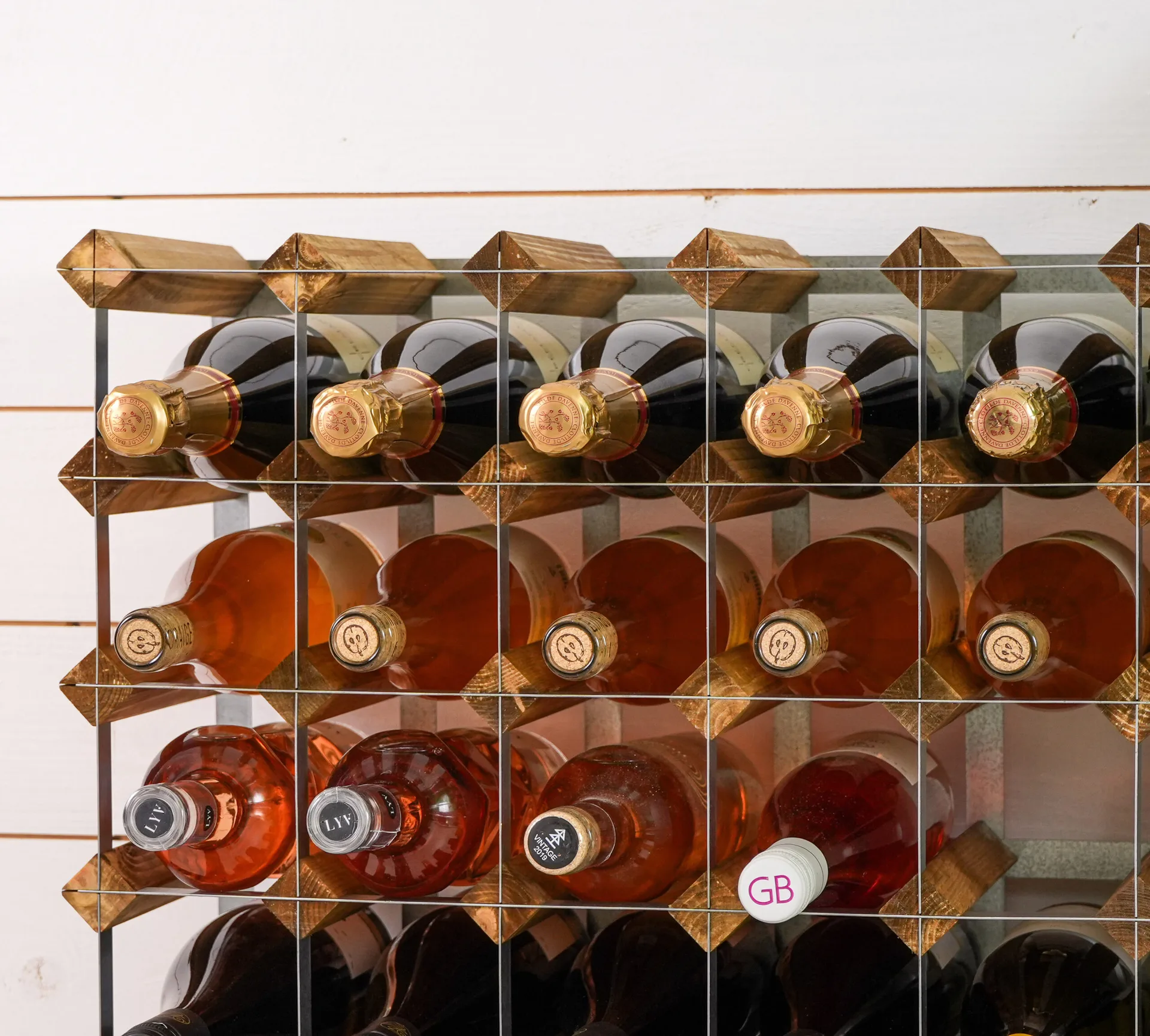 The Swedish Wine Rack Factory vinstativ montert, 16 flasker-lys furu The Swedish Wine Rack Factory