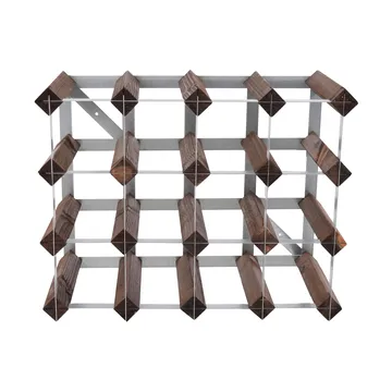 The Swedish Wine Rack Factory vinstativ montert - 16 flasker-mørk furu - The Swedish Wine Rack Factory