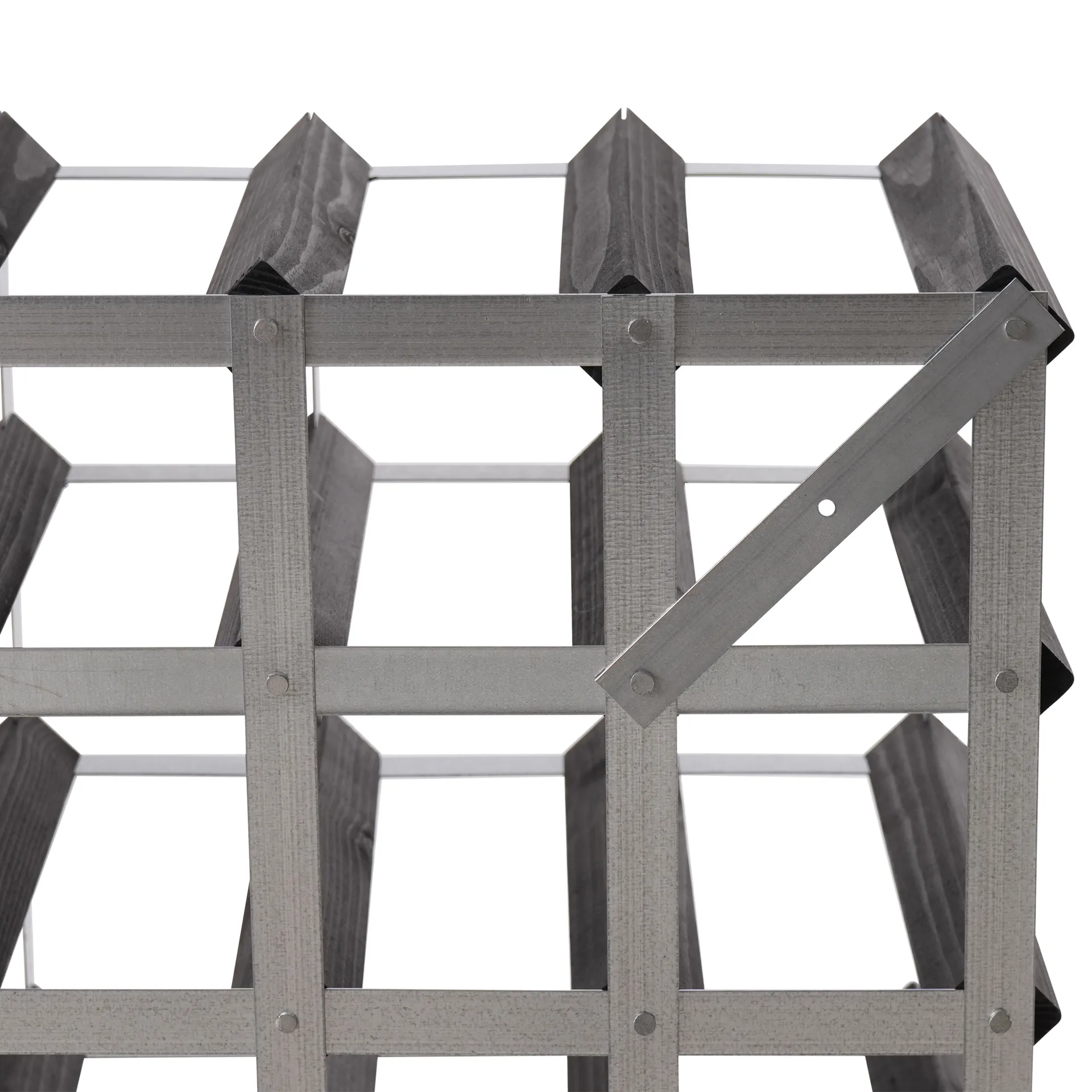 The Swedish Wine Rack Factory vinstativ montert, 16 flasker-svart furu The Swedish Wine Rack Factory