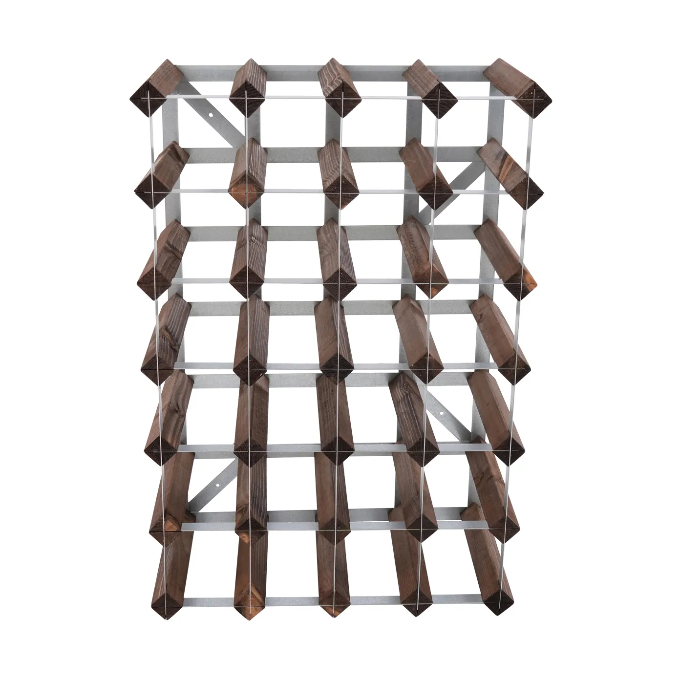 The Swedish Wine Rack Factory vinstativ montert, 30 flasker-mørk furu The Swedish Wine Rack Factory