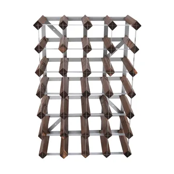 The Swedish Wine Rack Factory vinstativ montert - 30 flasker-mørk furu - The Swedish Wine Rack Factory