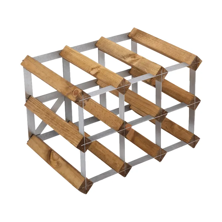 The Swedish Wine Rack Factory vinstativ montert - 9 flasker-lyst furu - The Swedish Wine Rack Factory