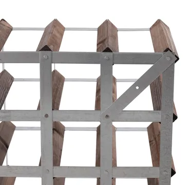 The Swedish Wine Rack Factory vinstativ montert - 9 flasker–mørk furu - The Swedish Wine Rack Factory