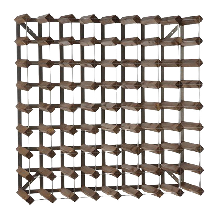 Traditional Wine Rack - Vinstativ 72 flasker mørk eik