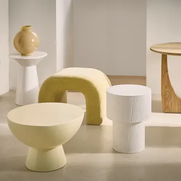 Alezio sidebord Ø28,7 cm - Off white - URBAN NATURE CULTURE