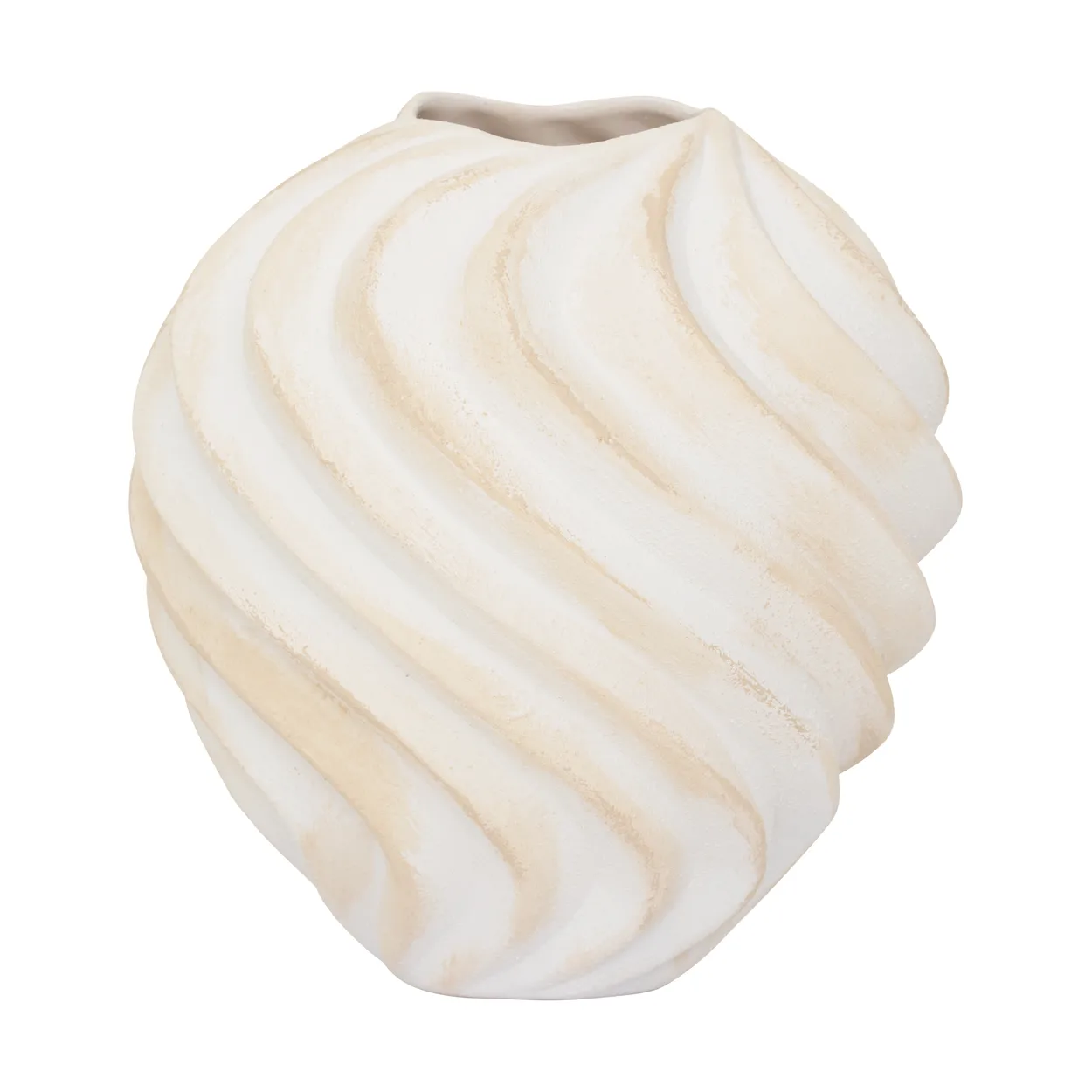 URBAN NATURE CULTURE Riflet vase Ø22 cm Brun