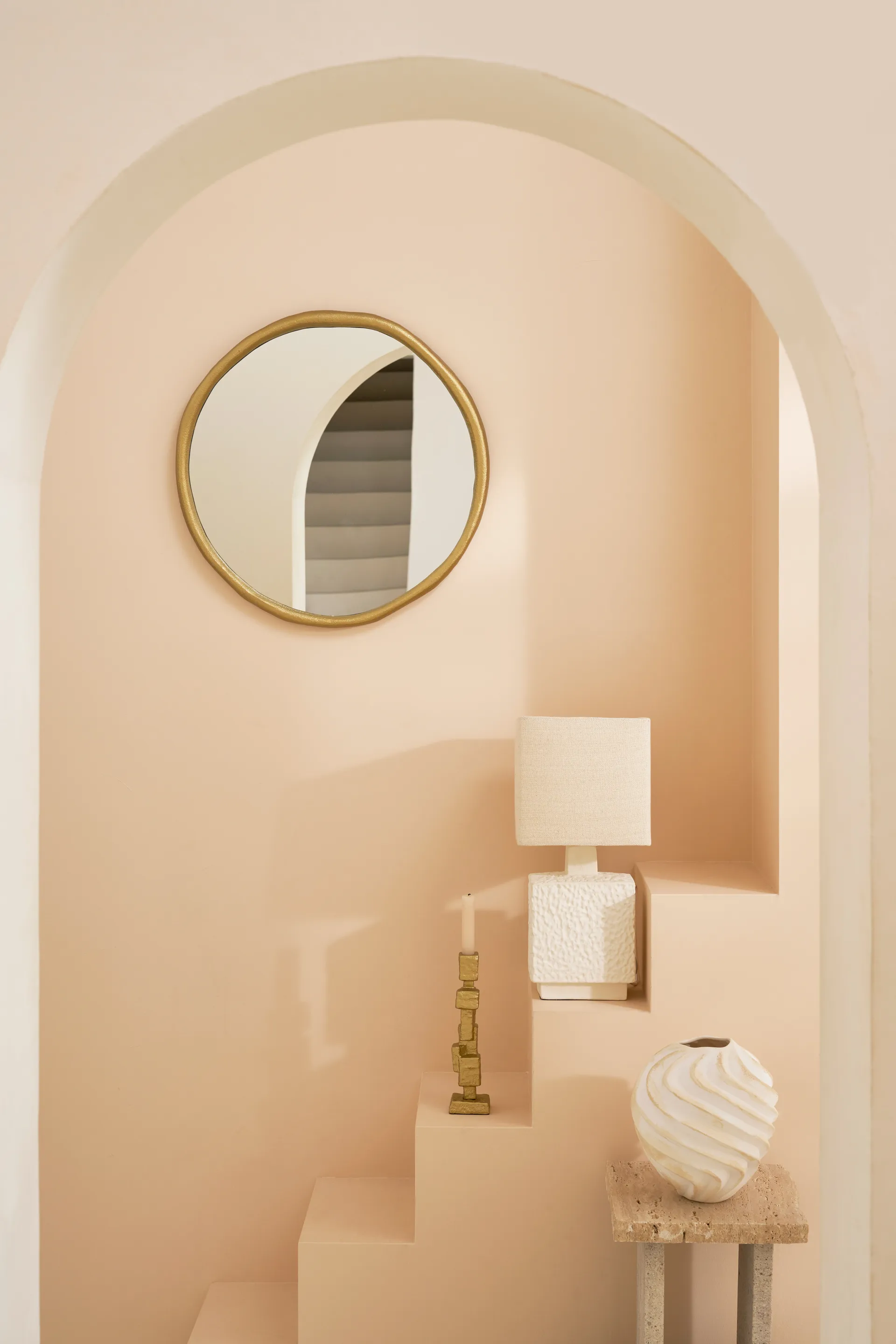 Riflet vase Ø22 cm, Brun URBAN NATURE CULTURE