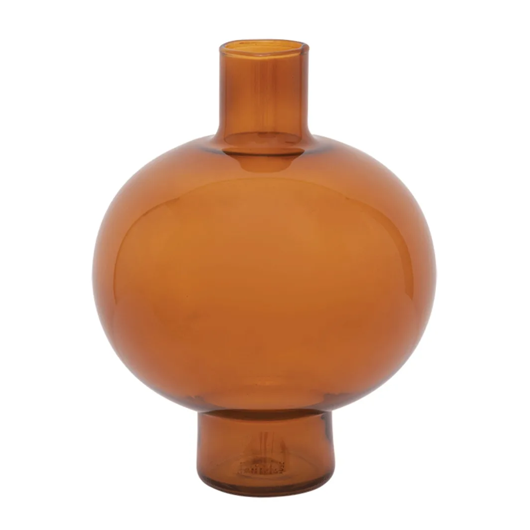 URBAN NATURE CULTURE Round vase 20 cm Golden oak