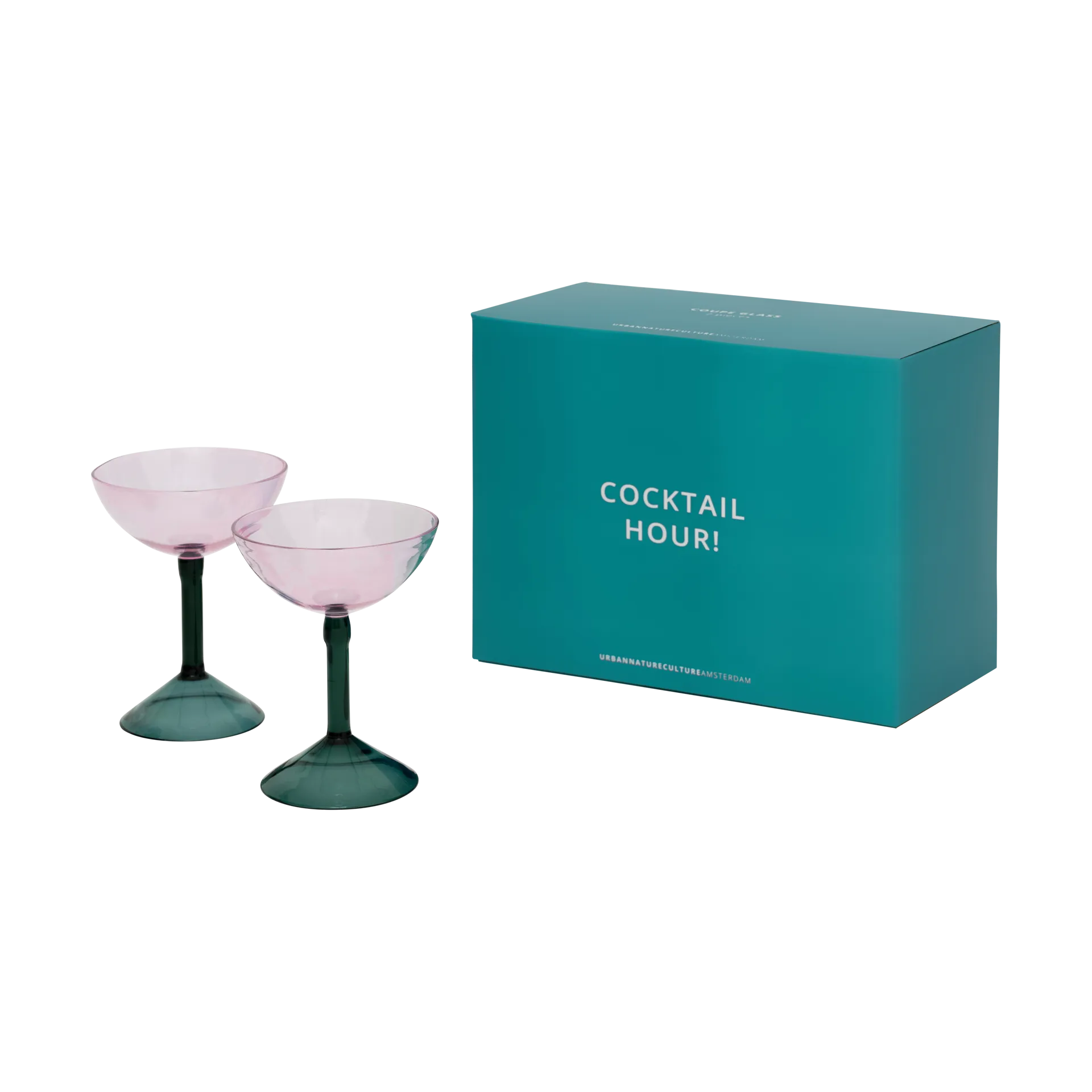 Urban Nature Culture gavesett coupeglass 2-pk, Pink URBAN NATURE CULTURE