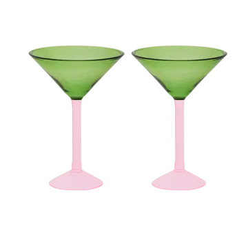 Urban Nature Culture gavesett martiniglass 2-pk - Green - URBAN NATURE CULTURE