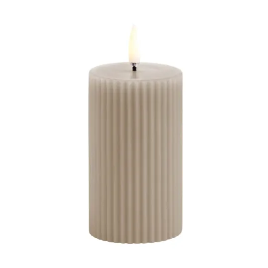 LED Blokklys Riflet Ø5,8x10 cm - Sandstone - Uyuni Lighting